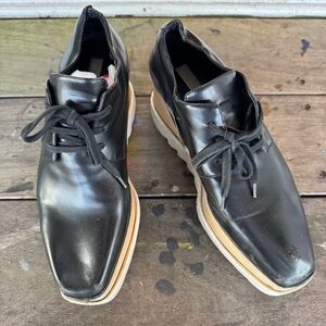 Stella McCartney Black Men's Oxfords with Tan Soles